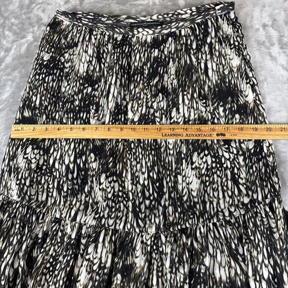 Peruvian Connection Tiered Maxi Skirt Women's 6 Brown Plumage Pockets (1069) - Picture 11 of 12